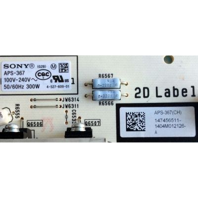 FUENTE DE PODER PARA TV SONY / NUMERO DE PARTE 147456511 / APS-367(CH) / 1-893-060-11 / 1-474-565-11 / APS-367 / MODELOS KDL-60W840B / KDL-60W850B / KDL-70W830B / KDL-70W840B / KDL-70W850B - Imagen 2